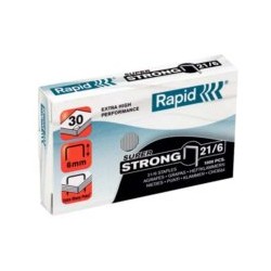 Zszywki Rapid SuperStrong 21/6 1000szt/pud 263207